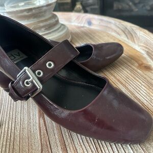 DV by Dolce Vita Women's Burgundy Mary Jane Shoes